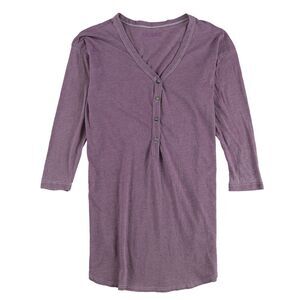 Mouchette Womens Solid Henley Shirt, NWT